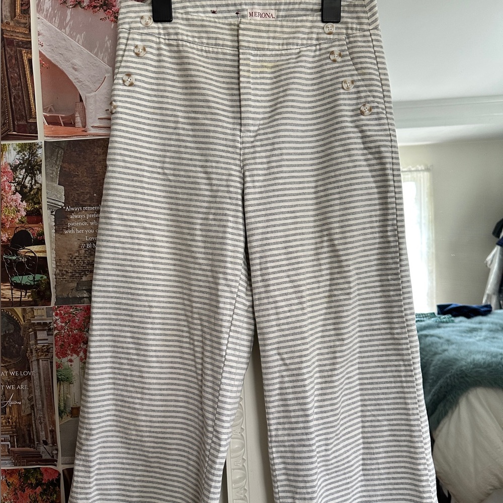 Gray Striped Women's Pants (medium)